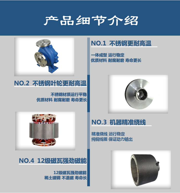 氟塑料磁力泵參數特點